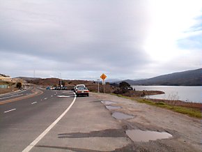 Canada Road looking south from 92