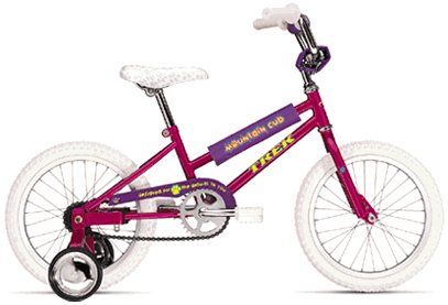 Mtn cub with training wheels