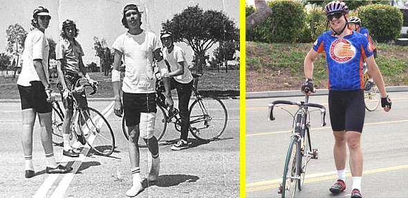 Two photos of Mike at the Timpany Criterium.